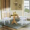 International Concepts 42 in Dual Drop Leaf Dining Table with 2 Ladder Back Dining Chairs - 3 Piece Dining Set K04-42DP-C08-2P - alternate 6